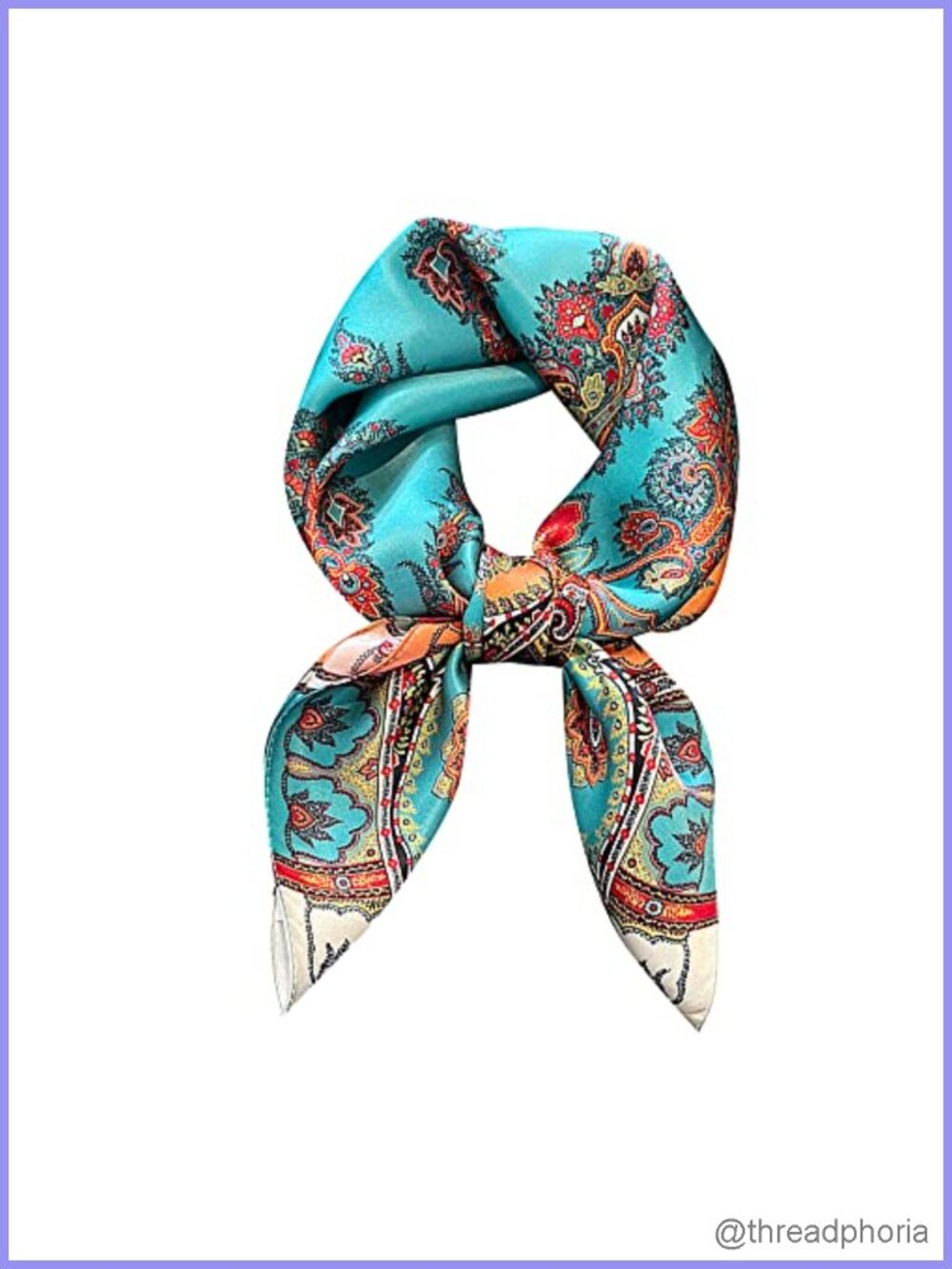 100% Pure Mulberry Silk Square Scarf 26x26 Headscarf Versatile Lightweight
